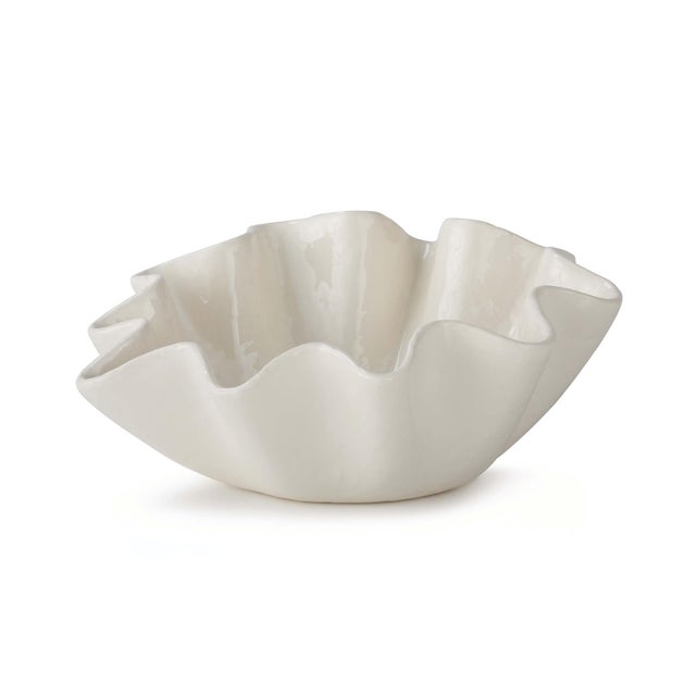 Regina Andrew Ruffle Ceramic Bowl, Medium For Sale In Detroit - Image 6 of 6