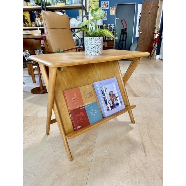 Rare Heywood Wakefield Magazine/End Table For Sale - Image 9 of 11