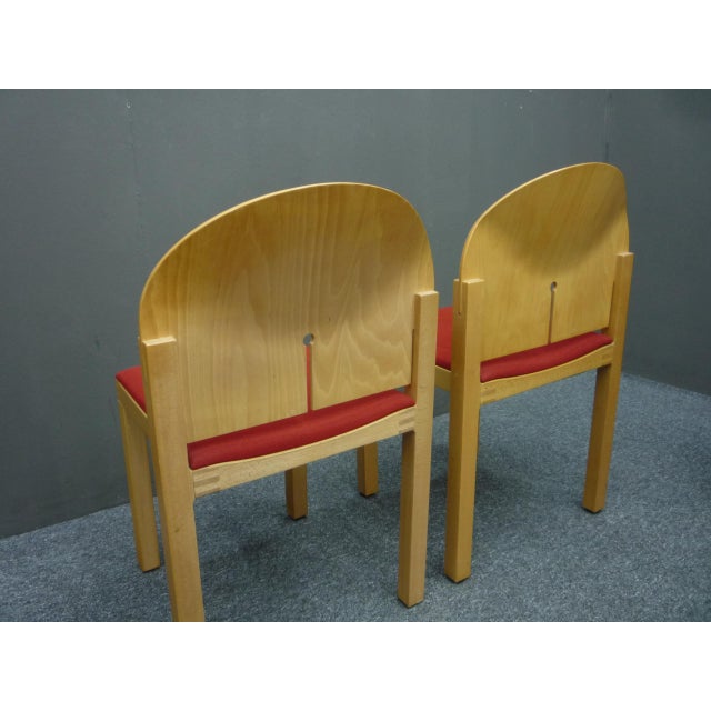 1980s Postmodern Dining Chairs by Arno Votteler, 1980s, Set of 4 For Sale - Image 5 of 14