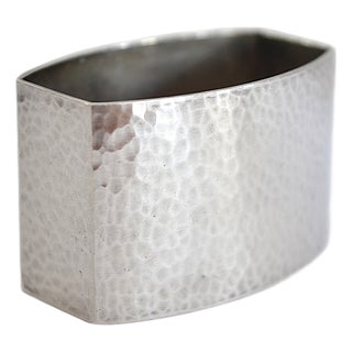 Antique Bauhaus 800 Silver Napkin Ring, 1920s For Sale