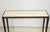 Bespoke Parchment top mahogany console table in the Jean-Michel Frank manner.