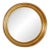Friedman Brothers Connor Round Mirror in Classic Gold - 42" For Sale