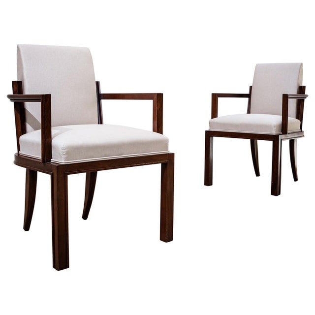 Early-20th Century Art Deco Armchairs, France For Sale - Image 10 of 18