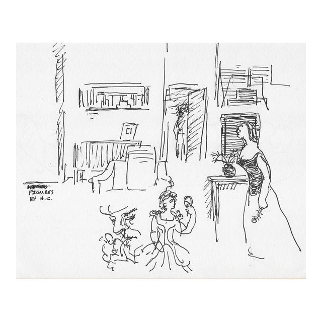 1970s Hayward Cirker Figure Drawing For Sale