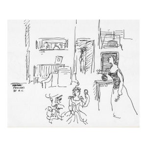 1970s Hayward Cirker Figure Drawing