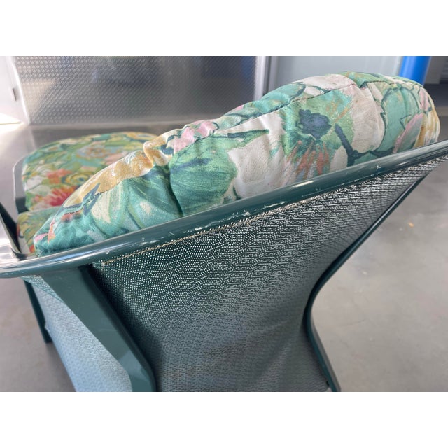 Brown Jordan 4-Piece Vinyl-Coated Aluminum Outdoor Lounge Set With Rocker & Ottoman For Sale - Image 12 of 13