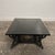 Mid century modern Brutalist Side Table featuring Smoked Glass and Sculpted Metal base. This table sits at a low profile...