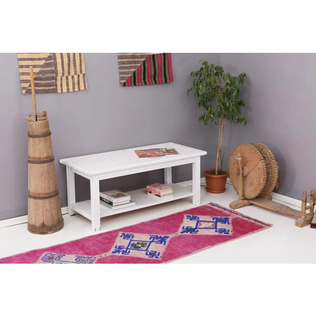 Mid 20th Century Purple Vintage Runner For Sale In Los Angeles - Image 6 of 7