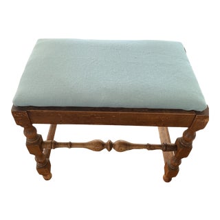 1927 Baker Furniture Turned Leg Bench For Sale
