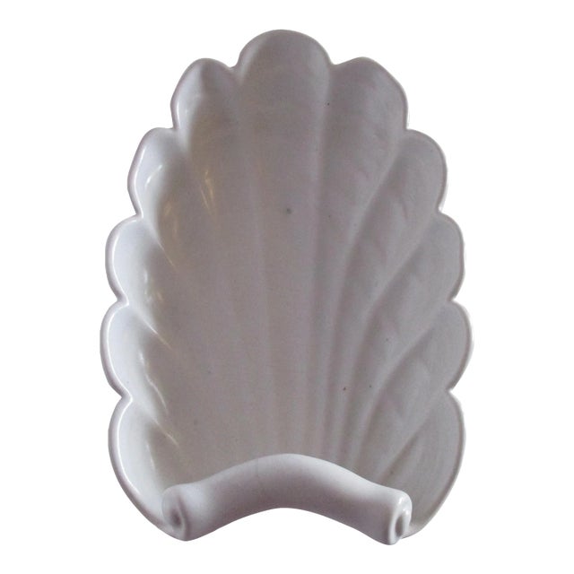 Vintage White Abington Art Deco Style Pottery Decorative Bowl For Sale