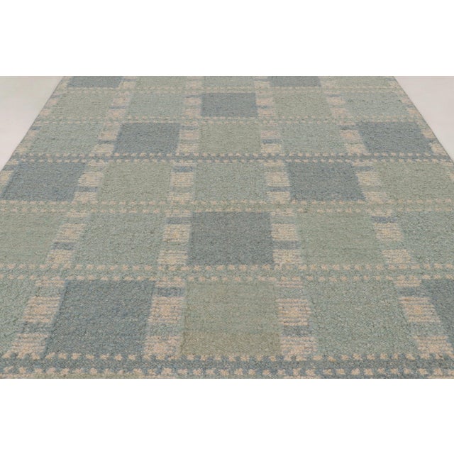 2020s Contemporary Scandinavian Style Geometric Wool Rug, by Rug & Kilim, India For Sale - Image 5 of 10