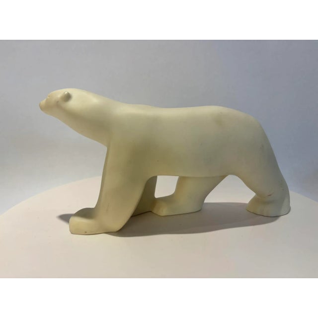 Art Deco Style Polar Bear Sculpture After François Pompon, MoMA Edition, Circa 1984 For Sale - Image 4 of 9