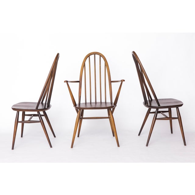 Windsor Dining Chairs by Lucian Ercolani for Ercol, 1960s, Set of 6 For Sale - Image 3 of 10