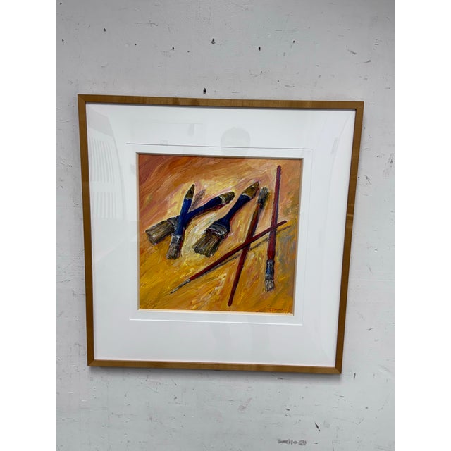 Design Plus Gallery presents a Framed Abstract by Artist Albert Smith (1929-2008). Smith is a self-taught artist known for...