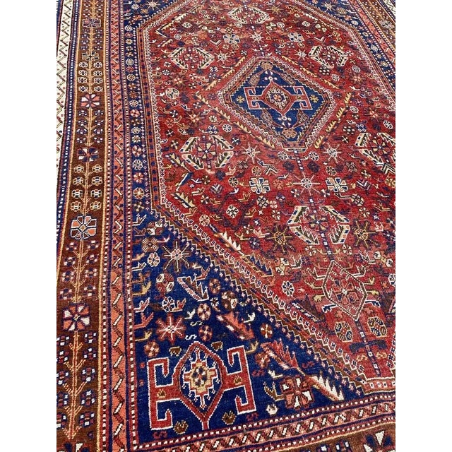 Textile Antique Shiraz Rug For Sale - Image 7 of 17