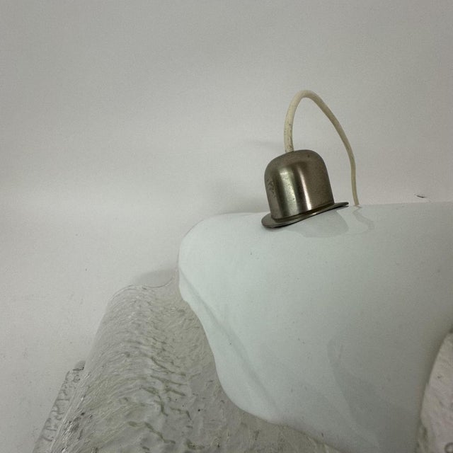 Wave Ice Glass Table Lamp from Kalmar, Germany, 1970s For Sale - Image 16 of 18