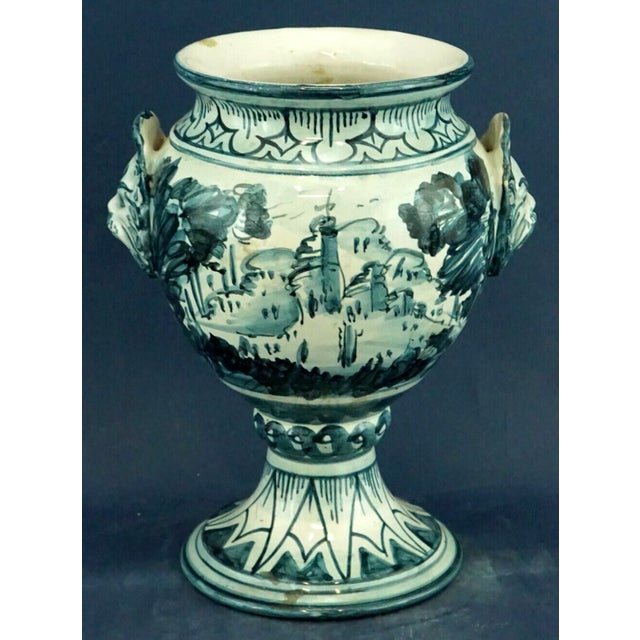 Vintage Italian Ceramic Vase by Bartolomeo Rossi & Sons for Cas Savona, 1930s For Sale - Image 10 of 18