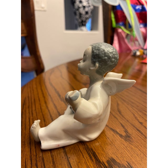 Lladro Lladro Angel Playing Mandolin For Sale - Image 4 of 6