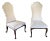Mid 20th Century Hollywood Regency Chinoiserie Dining/Side Chairs - Set of 2 For Sale