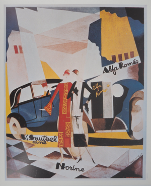 Alfa Romeo Poster after René Magritte