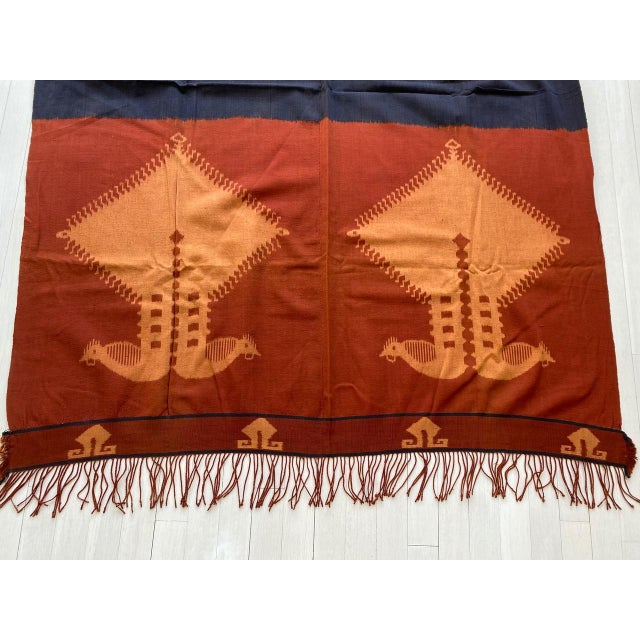 Tribal Andrianna Shamaris Minimalist Antique Hand Woven Cotton Textile For Sale - Image 3 of 18