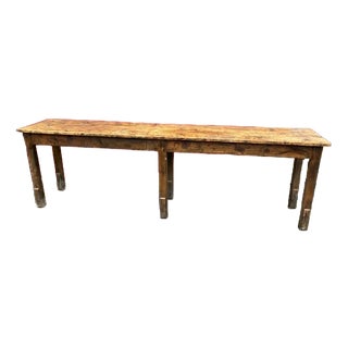 Fir Wood Serving Table, 1950s For Sale
