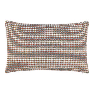 The House Of Scalamandré Heatherton Lumbar Pillow In Preppy For Sale