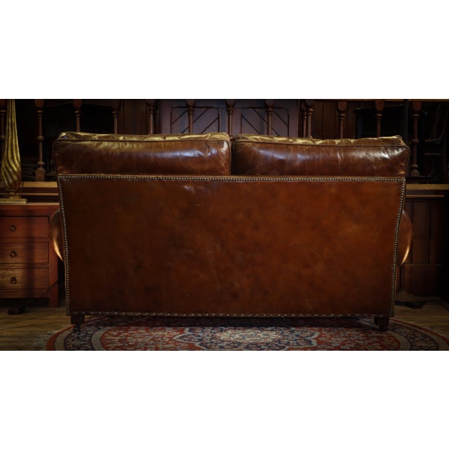 Early 21st Century Balmoral Sofa and Armchair in Leather from Timothy Oulton, 2010s, Set of 2 For Sale - Image 5 of 18