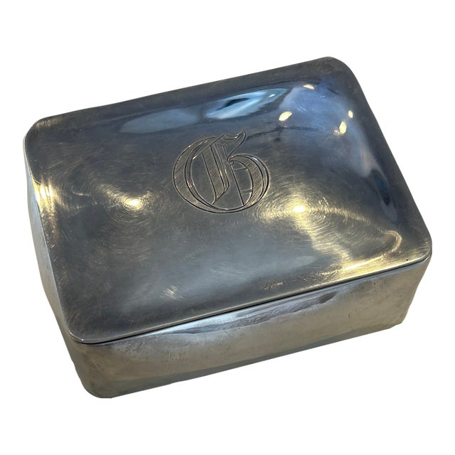 Mid 20th Century Eugen Ferner Sterling Lidded Box For Sale