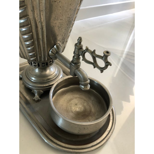 1920s 1920s Varsho Silver Metal Samavar For Sale - Image 5 of 6