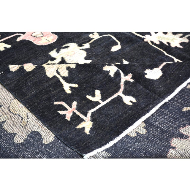 Turkish Turkish Oushak Hand Knotted Wool Rug, 8'1"x10' For Sale - Image 3 of 5