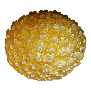 1960s Millefiori Flush Mount by Barovier E Toso