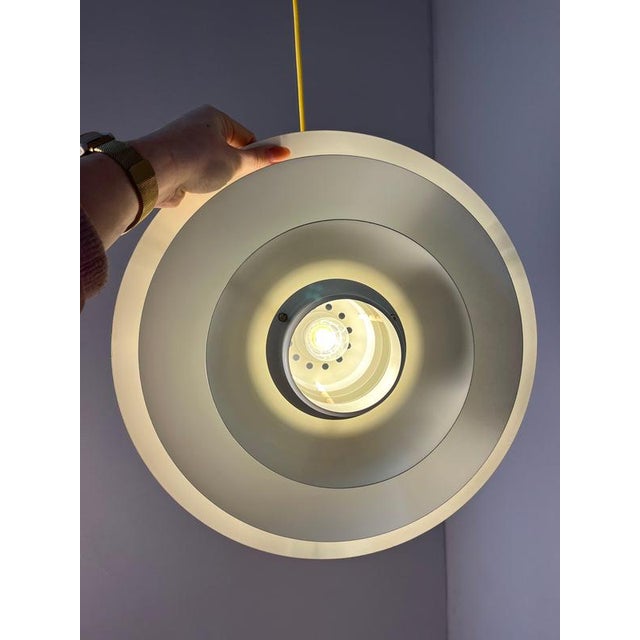 White Formlight Model 80113 White Hanging Lamp For Sale - Image 8 of 11