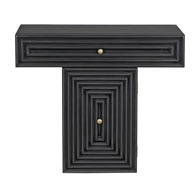 The Brice Console from Noir showcases simplicity and elegance in one piece. Handcrafted of Mahogany wood and finished in...