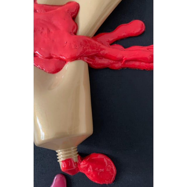 Contemporary Peaky, Crash Paint, 2022, Mixed Media For Sale - Image 3 of 4