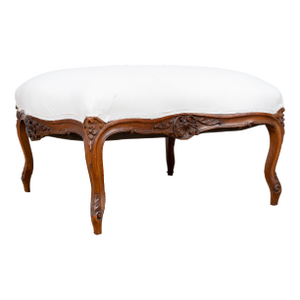 Antique French Upholstered Ottoman