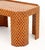 Modern Red and Yellow Patterned Side Table For Sale - Image 4 of 7