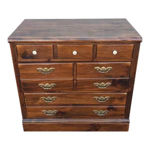 Ethan Allen Old Tavern Antiqued Pine Three Drawers Chest