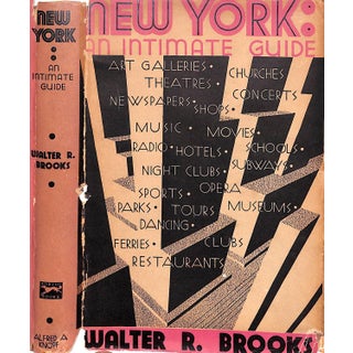 "New York: An Intimate Guide" 1931 Brooks, Walter R. For Sale