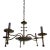 Vintage Mid Century Modern Italian Stylized Chandelier For Sale