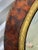Custom Painted Faux Tortoiseshell Gold Trim Oval Wall Mirrors- A Pair For Sale - Image 11 of 13