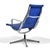 Blue Pair of Eames Aluminum Group Lounge Chairs by Herman Miller Blue For Sale - Image 8 of 13