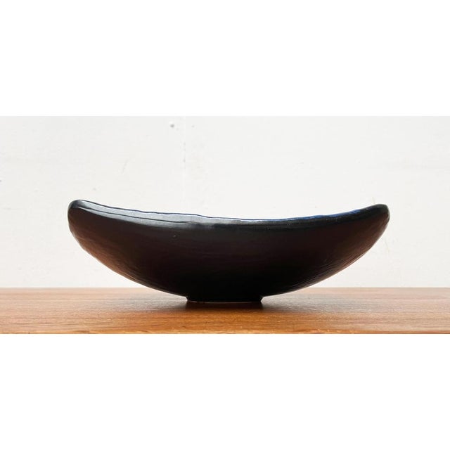 Mid-Century Brutalist Fat Lava Pottery Bowl, 1960s For Sale - Image 18 of 18