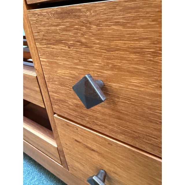 Arts & Crafts Style Wine Storage Cabinet For Sale - Image 9 of 12