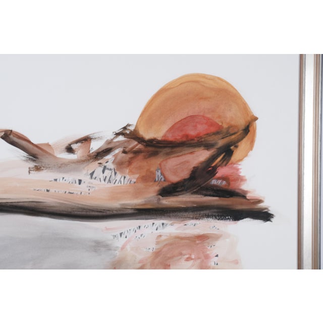 Barry Berkus 2006 "Maelstrom" Original One of a Kind Watercolor & Pencil Painting Framed and Ready to Display For Sale - Image 4 of 10