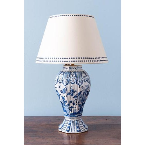 Blue and White Faience Vase Lamps from Samson, 19th Century, Set of 2 For Sale - Image 5 of 13