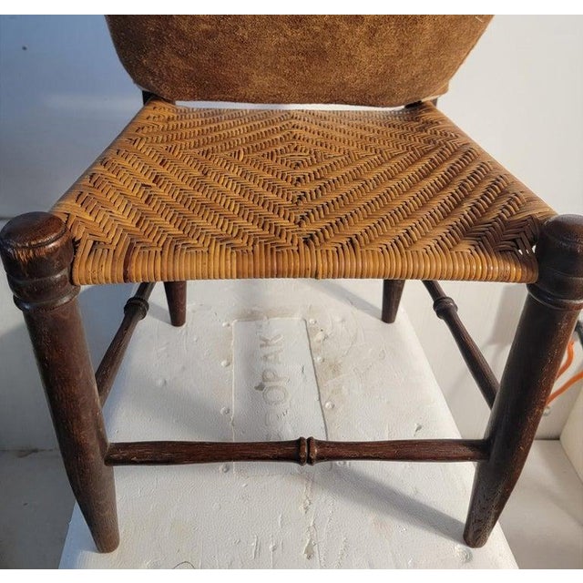 Folk Art 19Thc Child's Ladder Back Chair For Sale - Image 3 of 6