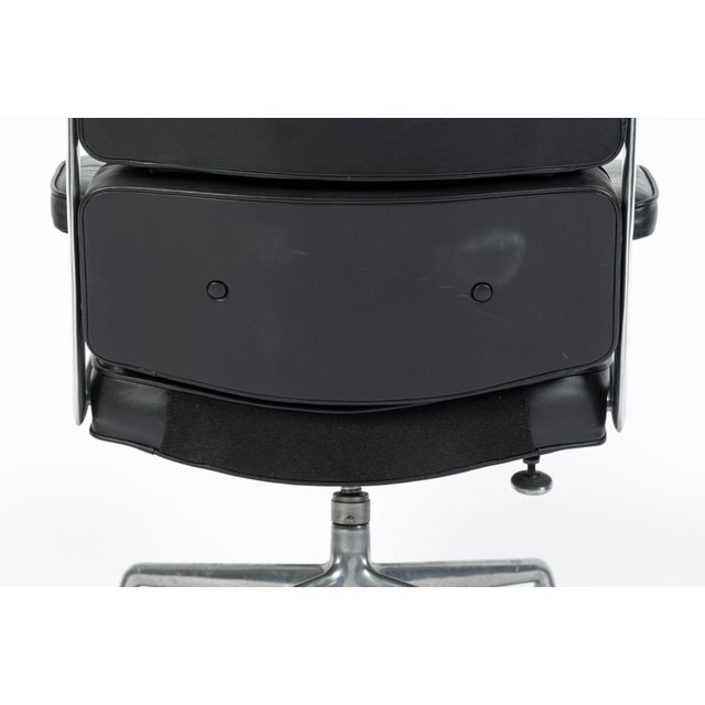 Eames Time Life Executive Chair Herman Miller Black Leather Office Chair 1981 For Sale - Image 15 of 18
