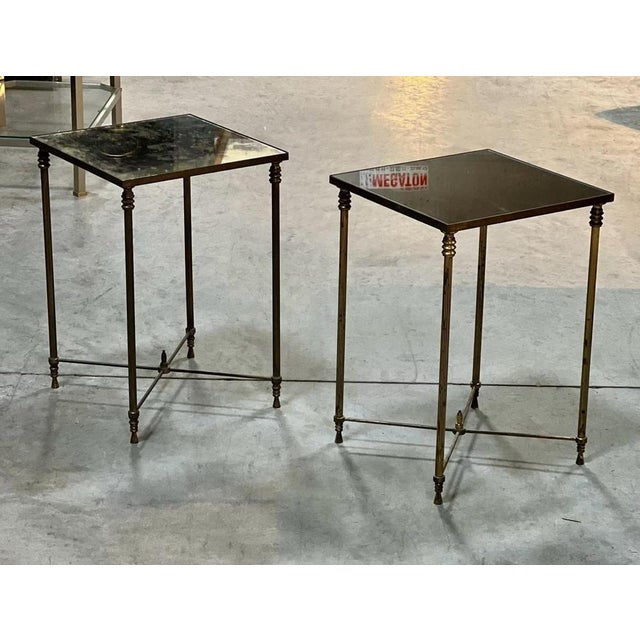 Mid-Century Brass Lamp Tables, 1965, Set of 2 For Sale - Image 10 of 18
