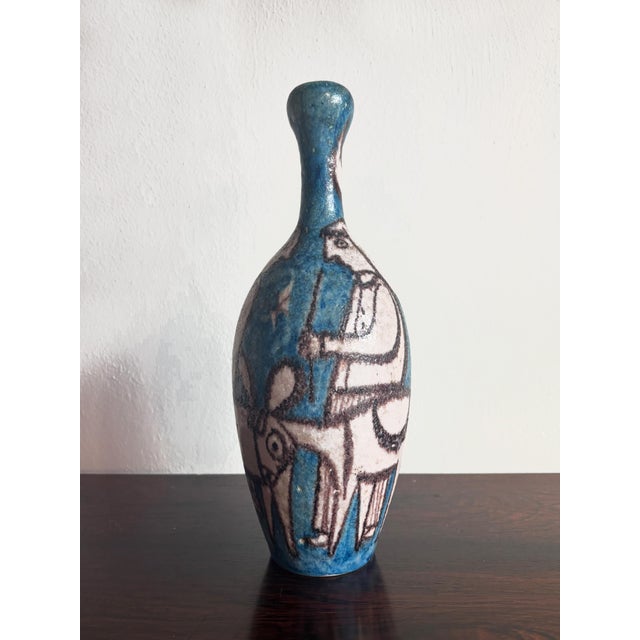Ceramic Stoneware Vase from Guido Gambone, Italy, 1950 For Sale - Image 7 of 7